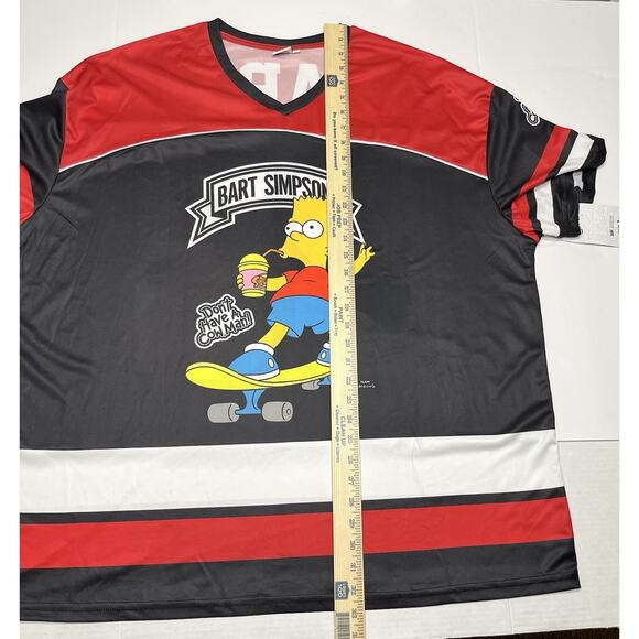 Simpson’s Men’s Graphic Bart Simpson Soccer Jersey, 2XL - Picture 8 of 13